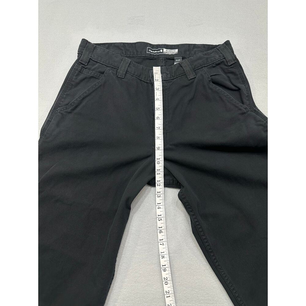 Carhartt Rugged Flex Relaxed Fit Canvas Work Pants Black 32x34 Workwear - Picture 12 of 15